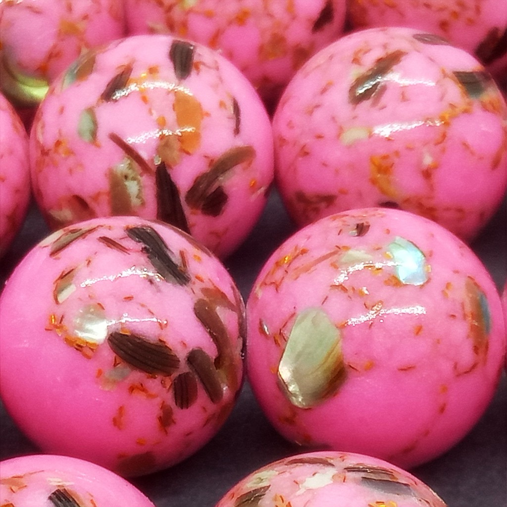 Chuỗi Hạt Đá Tròn Tự Nhiên 4-12mm Màu Ngọc Lam / Vỏ Sò Làm Vòng Tay diy