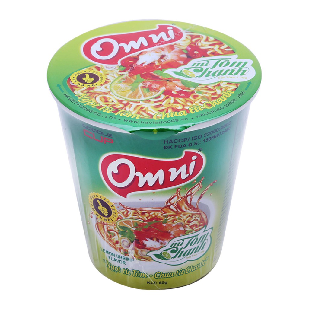 Mì Omni ( tôm chanh ) - Cốc 65g