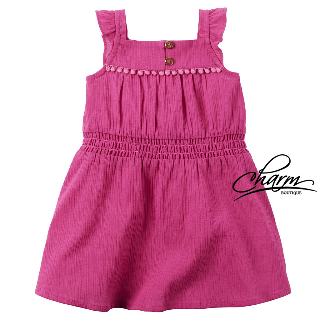 Váy Cho Bé Gái, Đầm Bé Gái Thun CARTER'S Chính Hãng