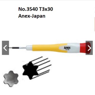 Tô vít hoa thị mini t3x30 no. 3540 anex