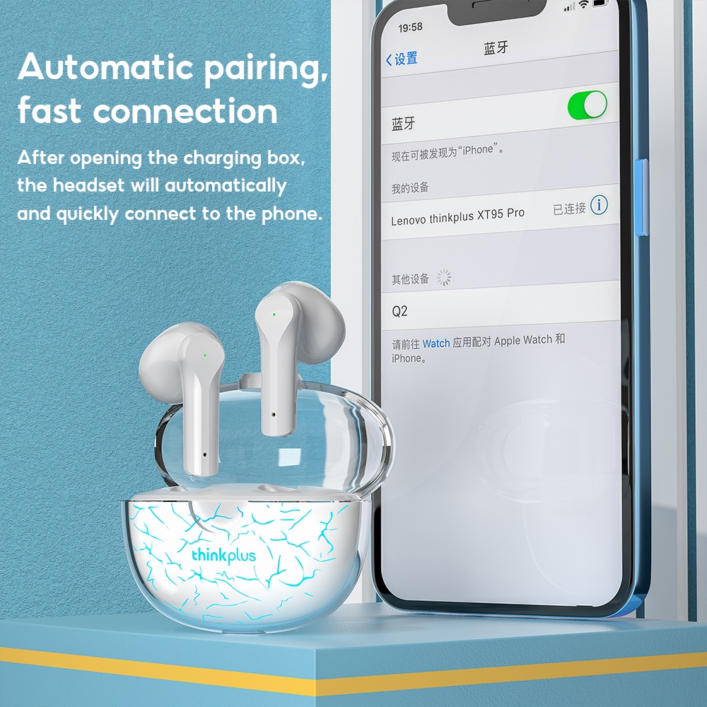 Lenovo XT95 Pro Tai nghe không dâyCó Mic Và Đèn LED