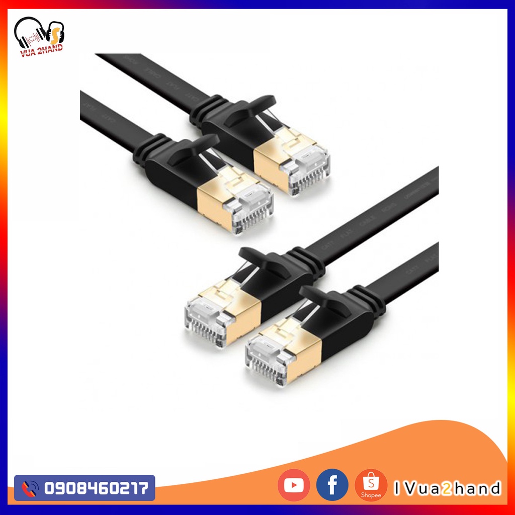 Ugreen Cáp mạng dẹp 2m Cat 6