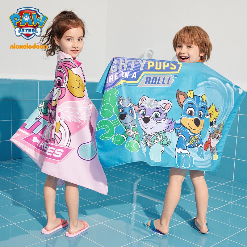 Khăn tắm in họa tiết hoạt hình Paw Patrol cho bé 2021