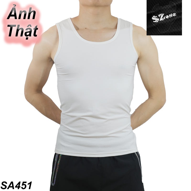 Áo ba lỗ trơn thể thao nam vnxk (Ảnh thật shop chụp)- HÀNG XỊN GIÁ NGON SZone SA451 - đá bóng, tập gym, đi chơi, đi biển