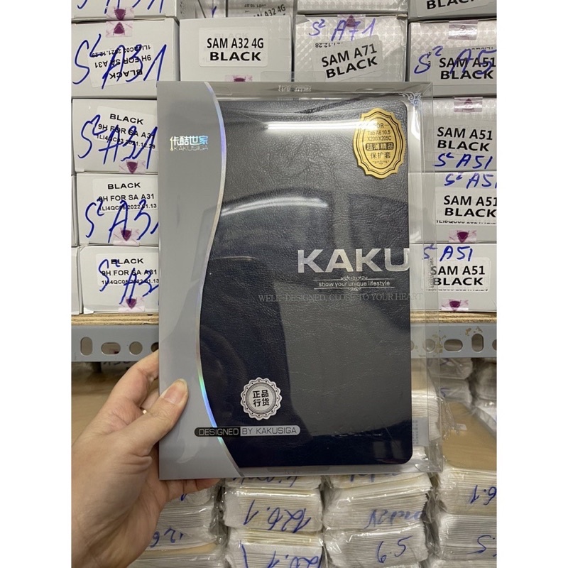 Bao da Kaku cho Samsung Tab A8 10.5 inch ( X200, X205 ) nắp gập 2 mặt chính hãng