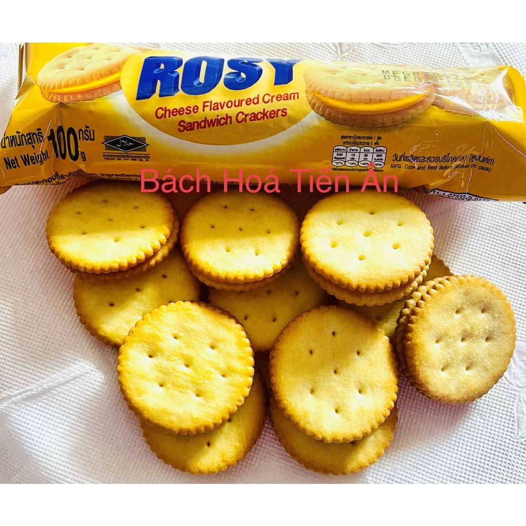 Combo 2 Bánh quy ROSY Thái Lan Nhân Kem Phô Mai Cheese Flavoured Cream 2 x 100g