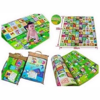 Thảm xốp trải sàn hoa văn 2 mặt maboshi