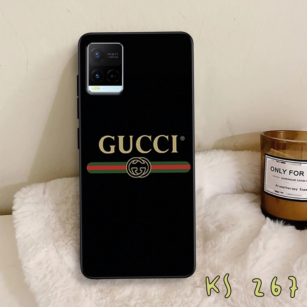 Ốp lưng Vivo Y21 - Vivo Y21s - Vivo Y33s - Ốp in hình GÜÇÇÏ - lưng nhám viền TPU cao cấp