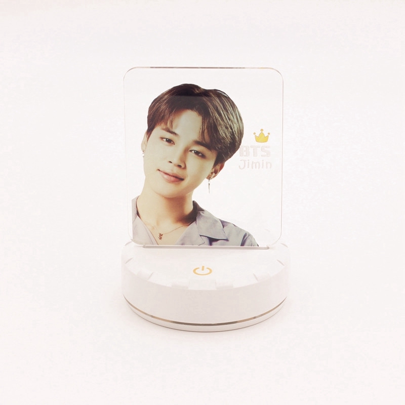 Đèn ngủ bóng LED gồm 7 màu hình thành viên nhóm Kpop BTS dành cho fan hâm mộ