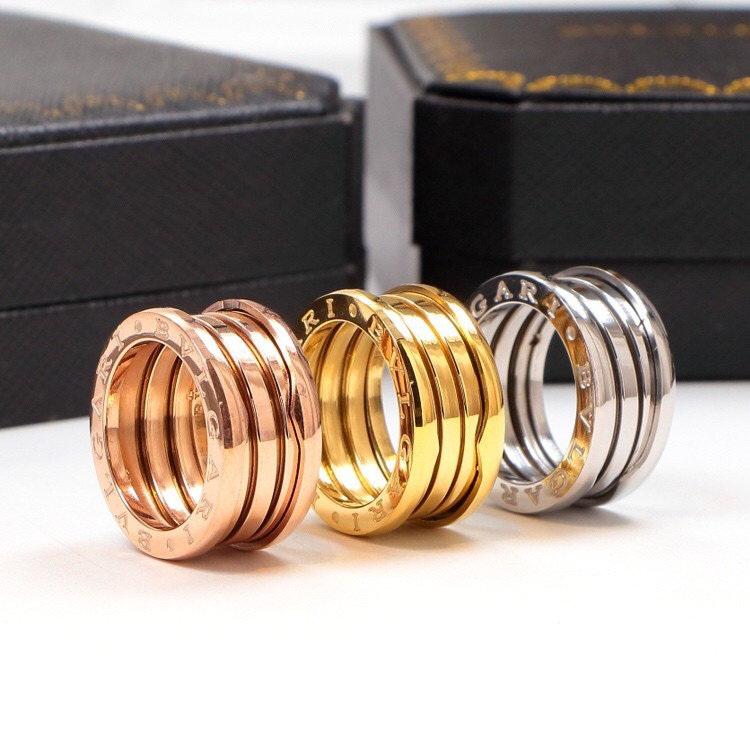 Nhẫn Đôi Mạ Vàng 18K Bulgari B. Zero1