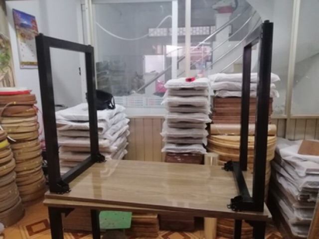Bàn làm việc, bàn học, bàn ăn gấp gọn {GIÁ TẠI XƯỞNG} chân sắt gỗ MDF (50*100 cao 75cm) | BigBuy360 - bigbuy360.vn