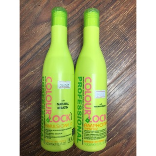 Cặp gội xả giữ màu chuyên nghiệp Bes Hergen Colour Lock Natural Keratin 300ml