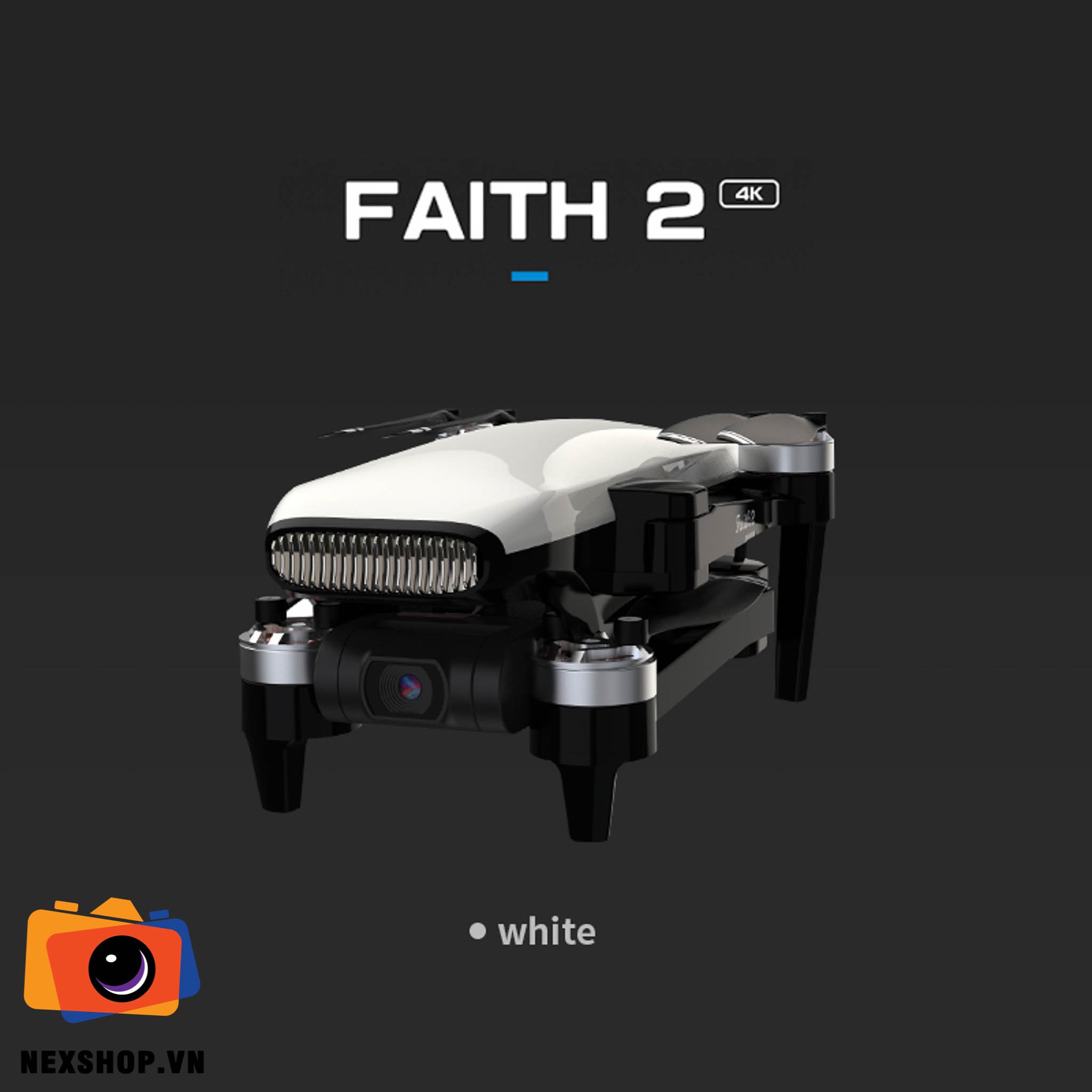Flycam C-Fly Faith 2 – Camera 4K Ultra HD | White | Chính hãng