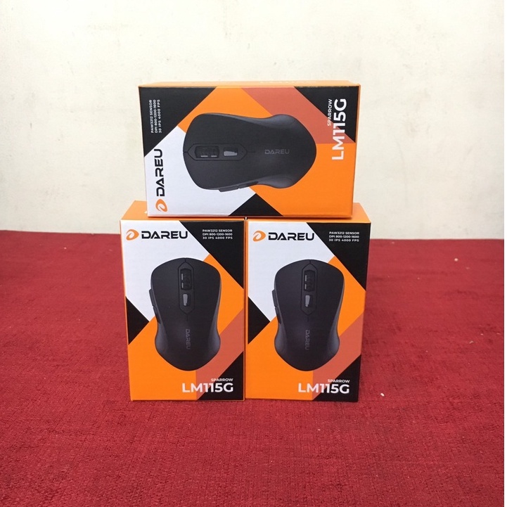 Chuột máy tính không dây Dareu LM115G - Hàng chính hãng Mai Hoàng phân phối, bảo hành 2 năm