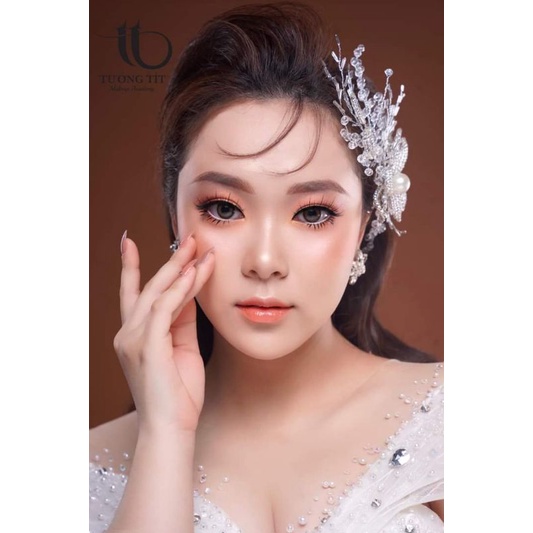 sét 2 cài tóc cô dâu xinh