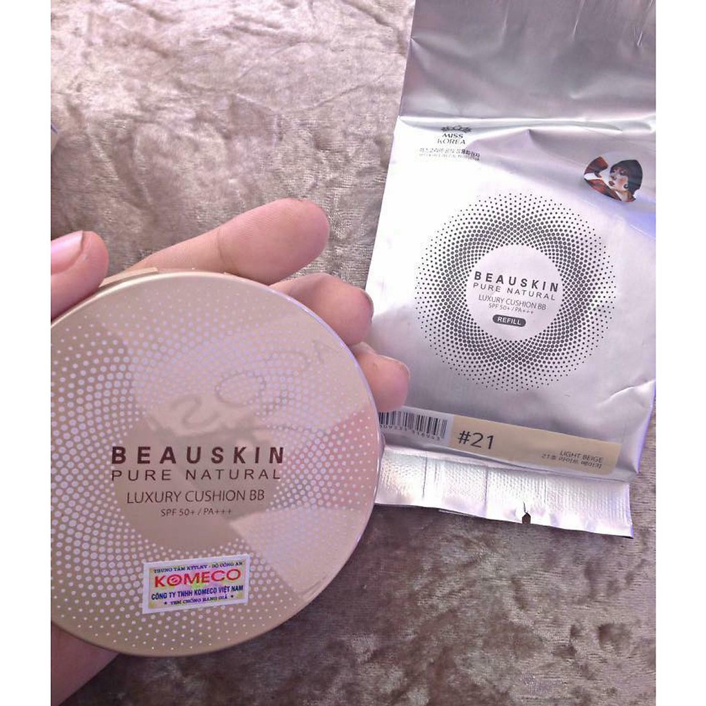 Phấn nước mỏng mịn Beauskin Luxury Cushion BB Hàn Quốc (11g x 2 lõi )