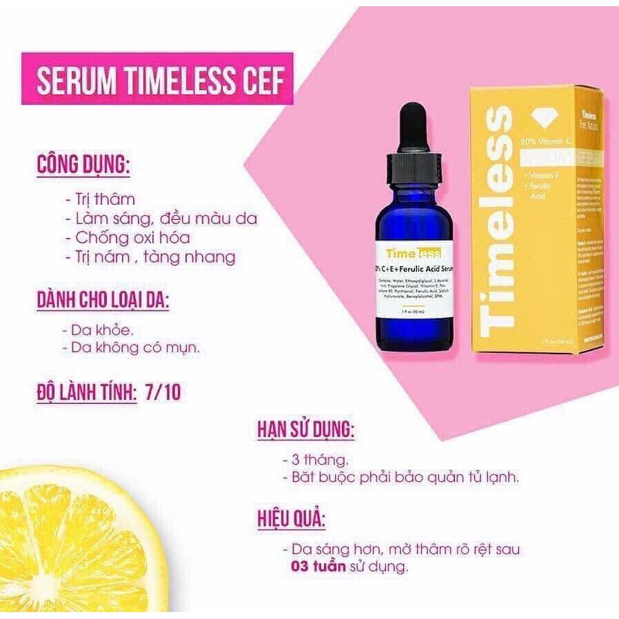 Serum Timeless 20 vitamin C  Vitamin E  Ferulic Acid 30ml