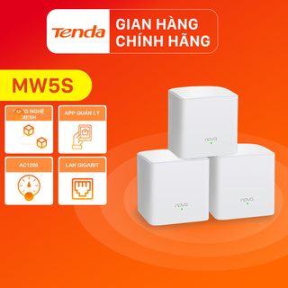 [Mã ELTD5 giảm 5% đơn 1TR] Tenda Hệ thống Wifi Nova Mesh cho gia đình MW5S Chuẩn AC 1200Mbps 3 pack