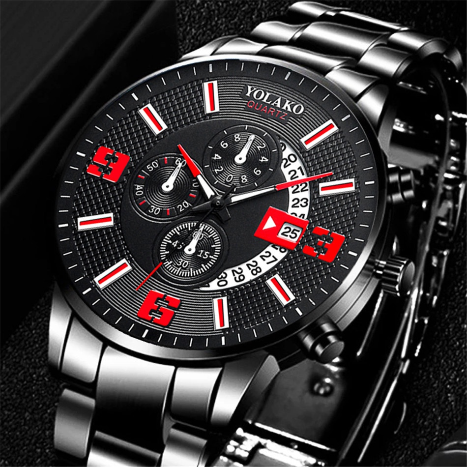 Đồng Hồ Thép Không Gỉ Thời Trang Cho Nam