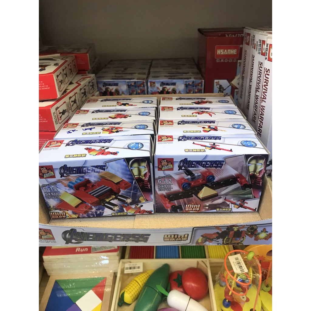 BỘ ĐỒ CHƠI XẾP HÌNH Mô Hình Lego Người Sắt, Lắp Ráp Mô Hình Iron Man