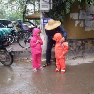 Bộ áo mưa trẻ em Khánh Chi