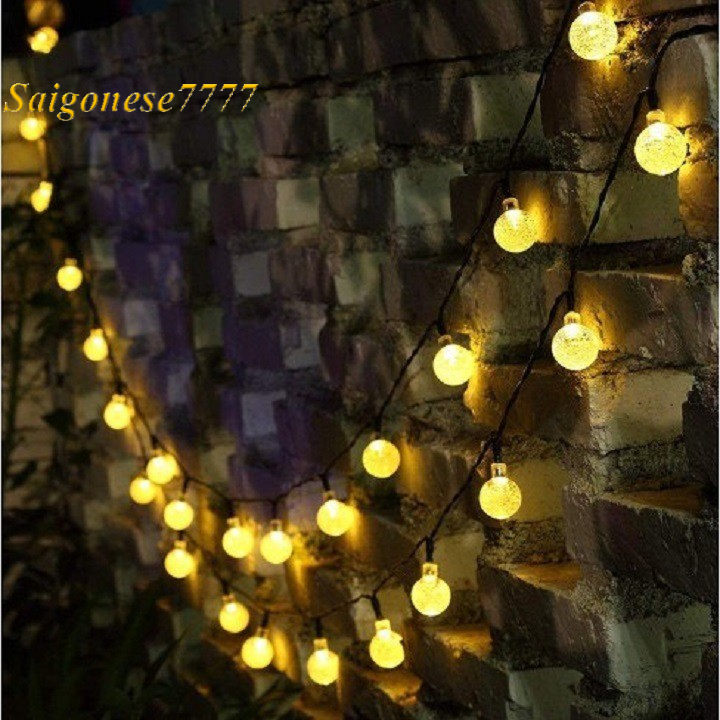 Dây Đèn Led Xài Điện Đèn Led Bóng Tròn Cherry Ball Pha Lê Trang Trí Decor Lễ Tết Tiệc Noel Halloween