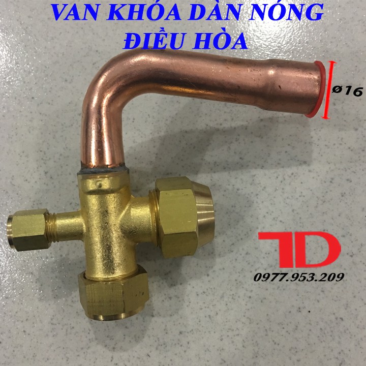 Van khóa dàn nóng điều hòa phi 16