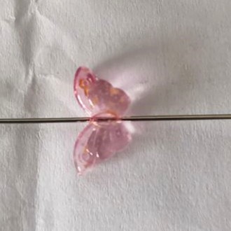 Set 30 Hạt Thủy Tinh Đầy Màu Sắc Hình Bướm 8x15mm # y1425