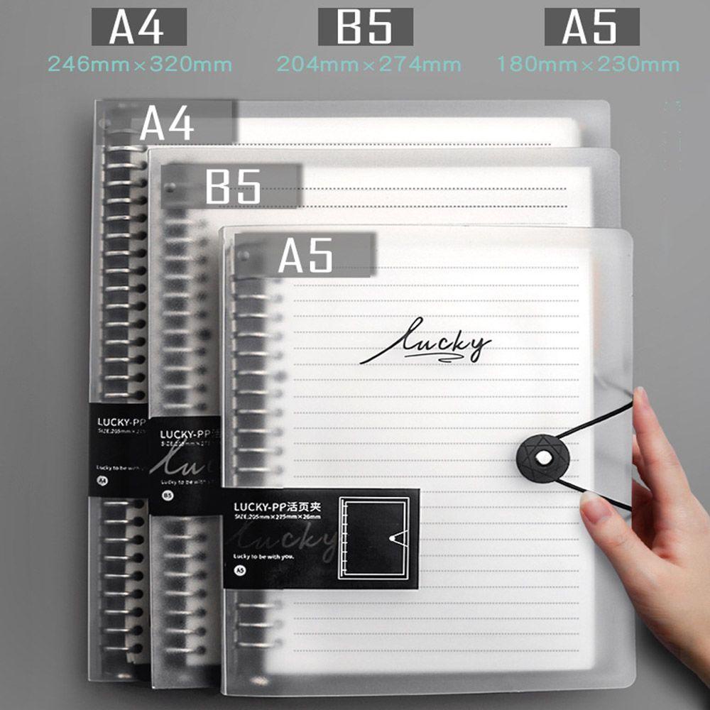 Vỏ Nhựa Bọc Sổ Tay Ghi Chú / Nhật Ký Thời Trang Có Thể Nạp Lại