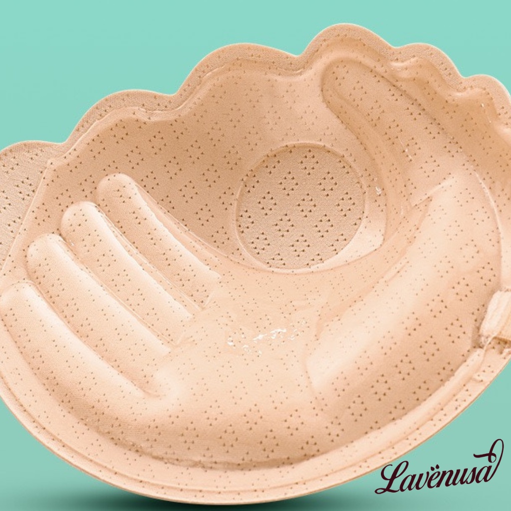 Miếng dán ngực bàn tay hình sóng cài tròn tiện dụng nâng ngực LAVENUSA AL72