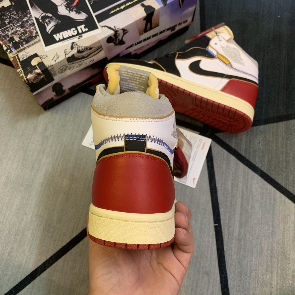 (Mr.D SNEAKER) GIÀY JD1 UNI ON ĐỎ ĐEN TRẮNG (CHUẨN SIÊU CẤP) - Full Hộp Tặng Kèm Tất Và Hộp Bảo Vệ | BigBuy360 - bigbuy360.vn