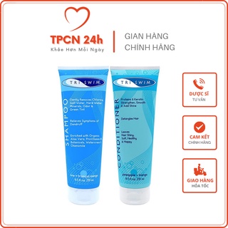 Combo dầu gội xả đi bơi triswim - dầu gội xả khử clo cho người bơi lội