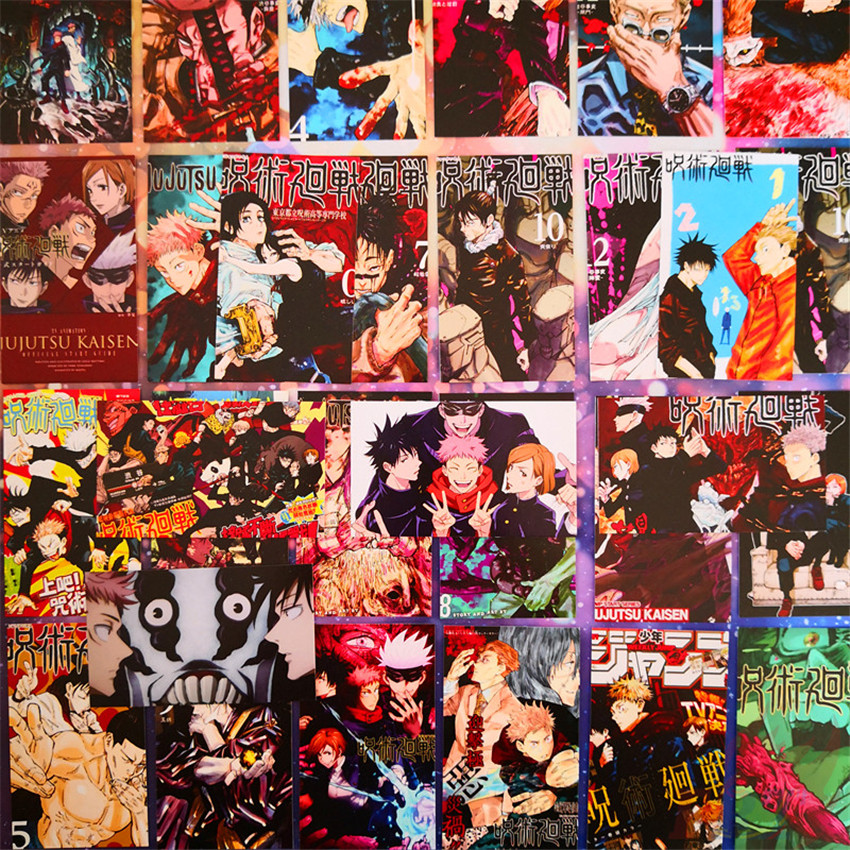 30Pcs/Box ✪ Jujutsu Kaisen - Anime Itadori Yuji Fushiguro Megumi Gojo Satoru  Lomo Card ✪ 5.5cm*8.8cm Mini Postcard Fans Gift Fans Collections