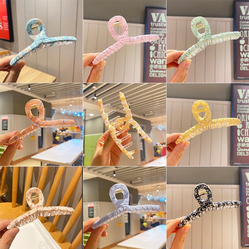 kẹp càng cua  cào cua kẹp tóc gấp tóc quấn vải hàn quốc