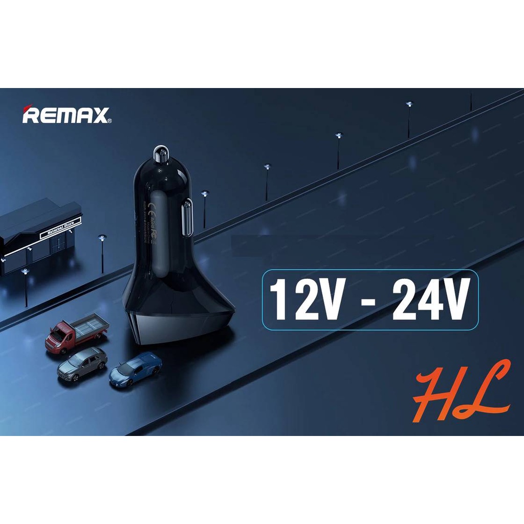 Tẩu Sạc Nhanh Ô tô Remax RCC232 - Cổng Sạc USB và Type C - Bảo hành 6T - HƯNG LONG PC