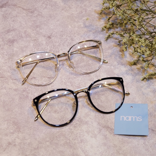 👓 Gọng Kính Cận Thái Lan Mắt Tròn Đen To Nams