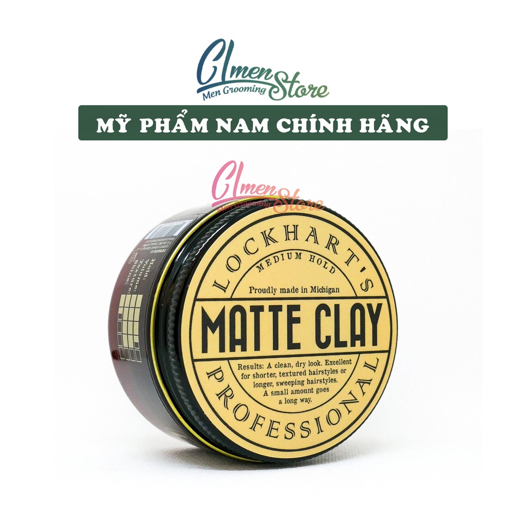 Sáp Vuốt Tóc Lockhart’s Professional Matte Clay