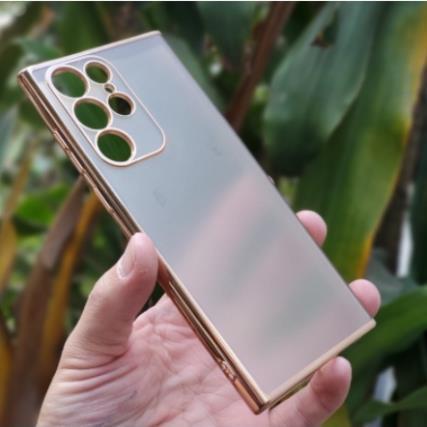 Ốp lưng sulada nhám viền màu cho Samsung S22, S22 Plus, S22 Ultra chống Vân tay, mồi hôi siêu đẹp