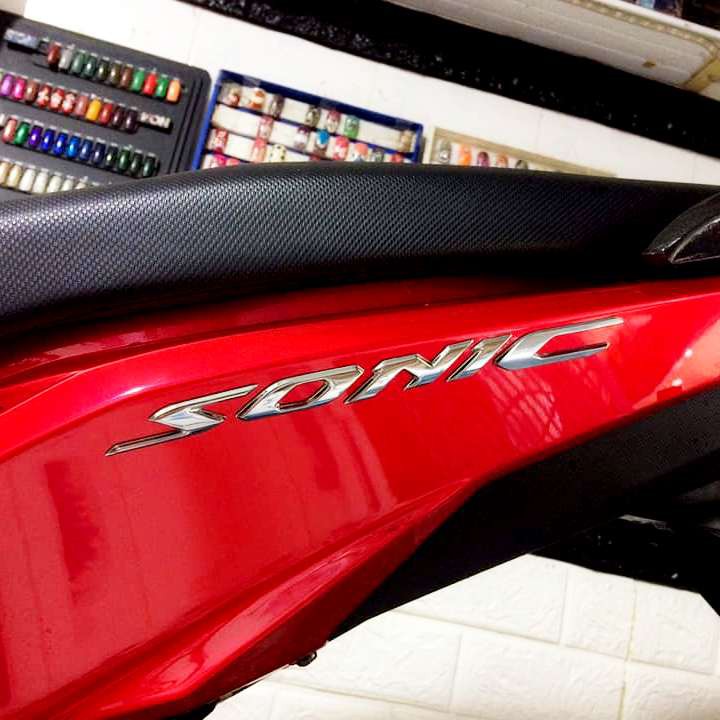 Decal tem chữ nổi sonic hàng zin cao cấp bao sắc nét hàng hiếm