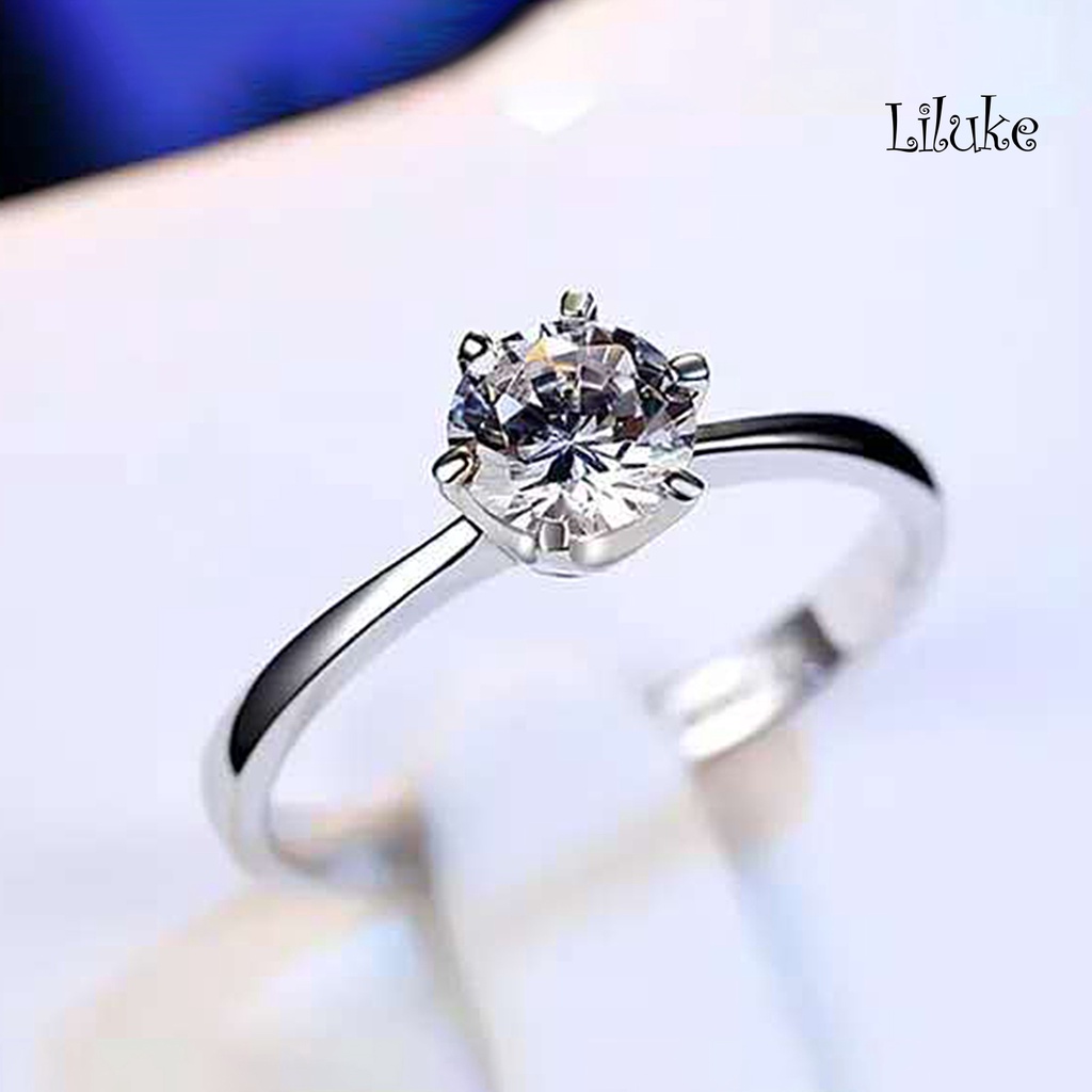 Nhẫn Hợp Kim Đính Đá Kiểu Dáng Sang Trọng Cho Nữ