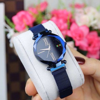 Đồng hồ nữ dây nam châm mặt kính 3D