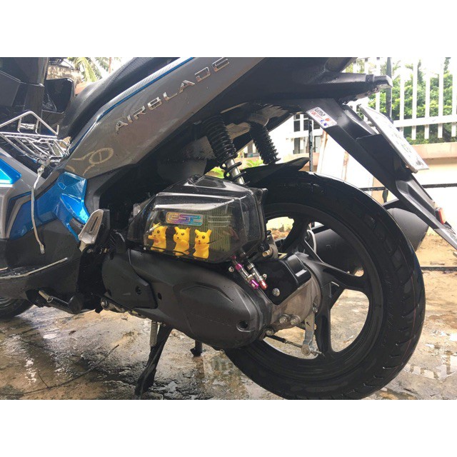 LC 21 - Tem Titan Chữ ESP , Zhi.Pat Dán Trang Trí Ốp Pô E xe Tay Ga SH , Air Blade , Vision , Vario - Sài Gòn LC