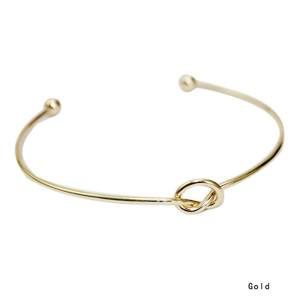 Vòng đeo tay kiểu mở hình nút thắt độc đáo cho nữ | BigBuy360 - bigbuy360.vn