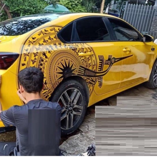 1 CẶP TEM TRỐNG ĐỒNG DÁN XE - ĐỦ MÀU - ĐỦ KÍCH THƯỚC