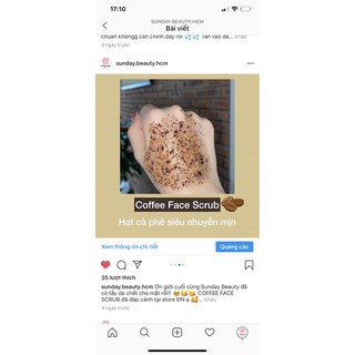 Tẩy da chết COFFEE FACE SCRUB Handmade