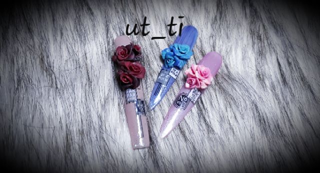 Hoa hồng kép nail