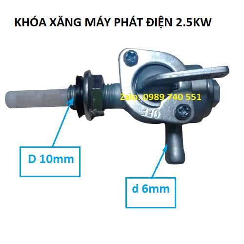 Khóa xăng máy phát điện