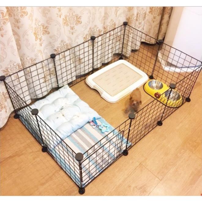 CHUỒNG QUÂY THÚ CƯNG 10 TẤM LƯỚI SẮT