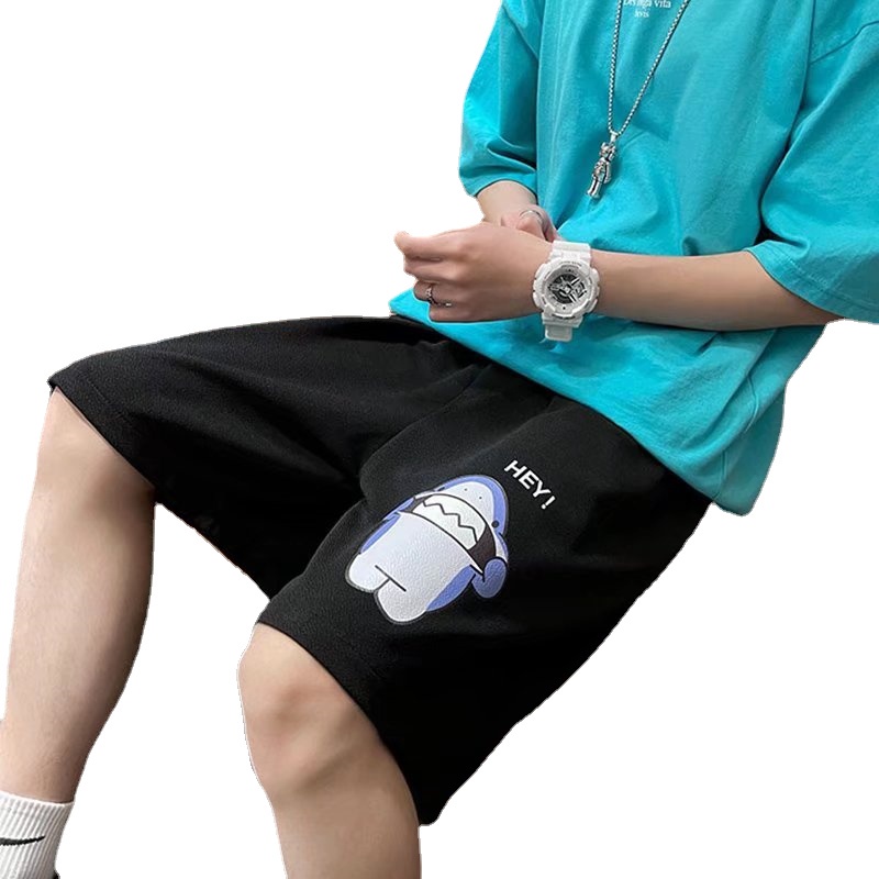 Quần Short Nam Ống Rộng In Họa Tiết Hoạt Hình size M-8XL