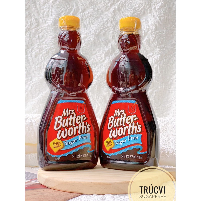 (Siro không đường) Syrup sugar free Mrs.Butter-Worth’s( keto, eat clean, ăn kiêng)